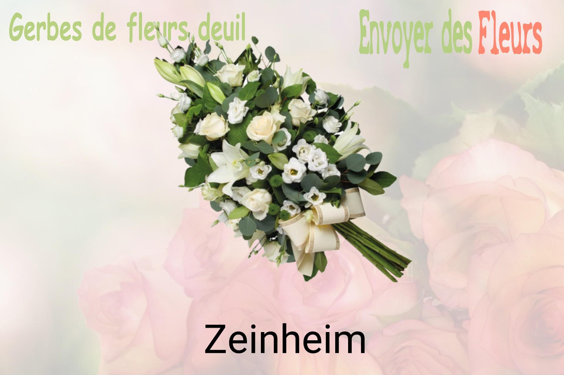 Gerbe de fleurs de deuil livrée à Zeinheim